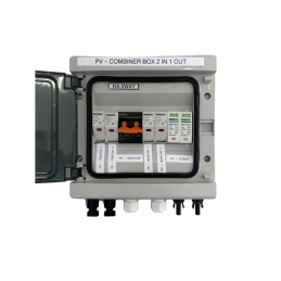 Combiner Box 2 in 1 out 600vdc with 63A Isolator